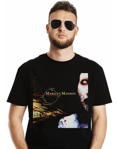 Polera Marilyn Manson Antichrist Superstar Rock Impresión Di