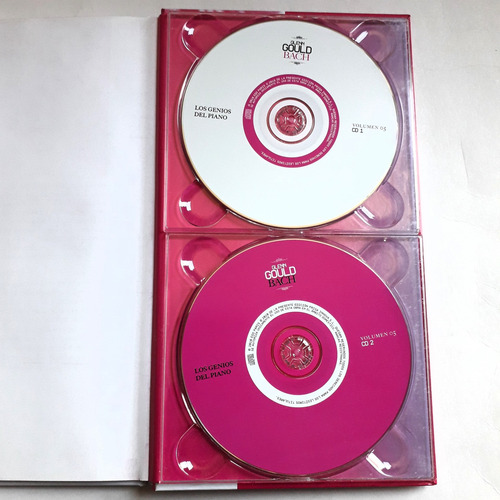 Libro + 2 Cd Glen Gould Bach Genios Del Piano España