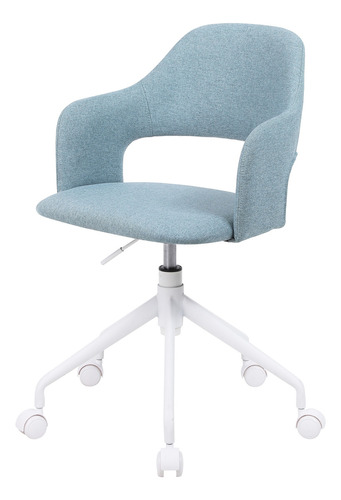 Silla Vega Oficina Giratoria Ajustable Ergonómica Anti Ruido Color Azul claro