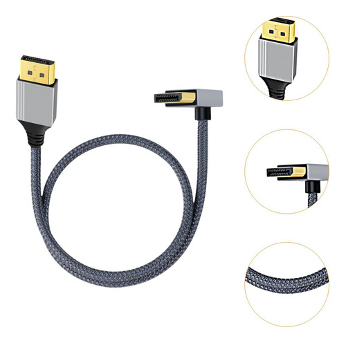 Cable 4k Cable De Conexión De Vídeo Cable Curva Positiva