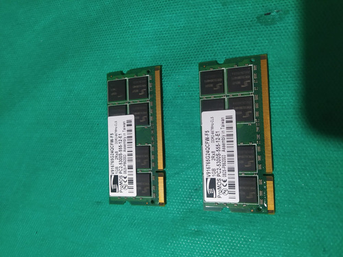 Memória Ddr2 1g ×2= 2g Do Notebook Dell Aspire 1525 (Usado)