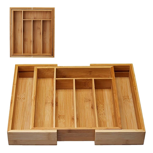 Organizador Talheres Extensível Ecokitchen Bambu Mimo Style