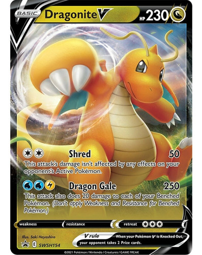 Dragonite V Pokémon Tcg Carta Original 