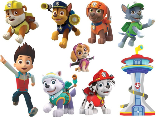 Adesivos Ryder Patrulha Canina Farol Everest Alta Resolução