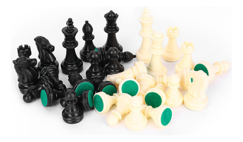 Juego De Ajedrez Internacional De Plastic Chessmen Set Compl