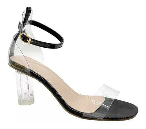 Zapato De Tacón Miveni Transparente Prémium Para Mujer