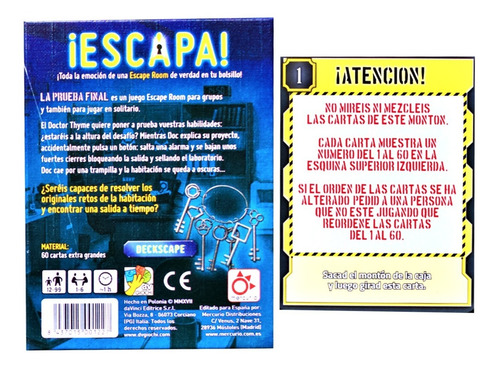 Escape Room Escapa Combo Juegos De Cartas Top Toys Lelab