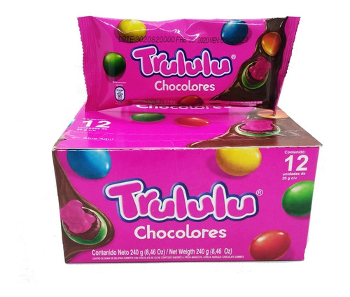 Trululu Chocolores/display X 12 Unidades - g a $70