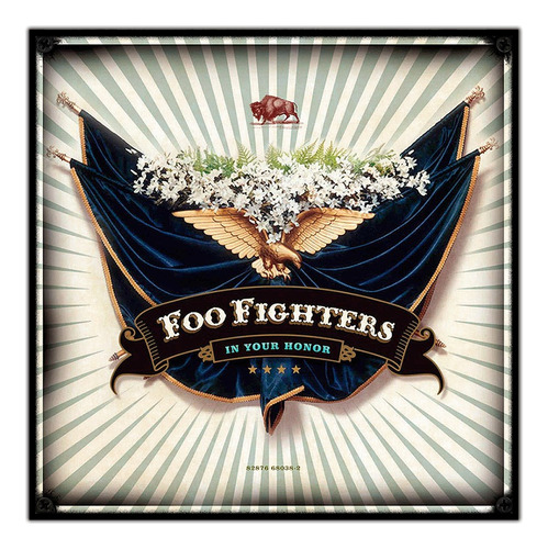 #509 - Cuadro Vintage 30 X 30 - Foo Fighters Música Poster