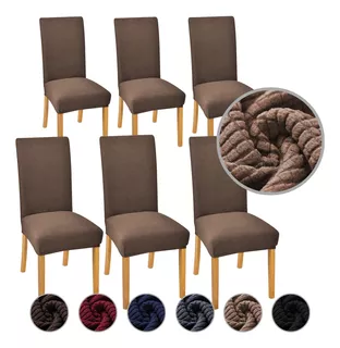 6 Pzs Fundas Protectoras Removibles Para Silla Comedor