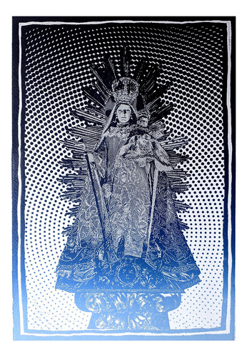 4x1: Señora De Los Zacatecas. Grabado En Madera. Arte¡¡