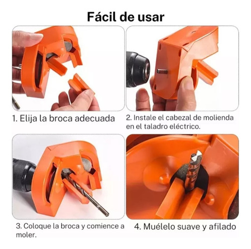 Afilador De Brocas 2-16mm Multiusos Con Disco Reemplazable