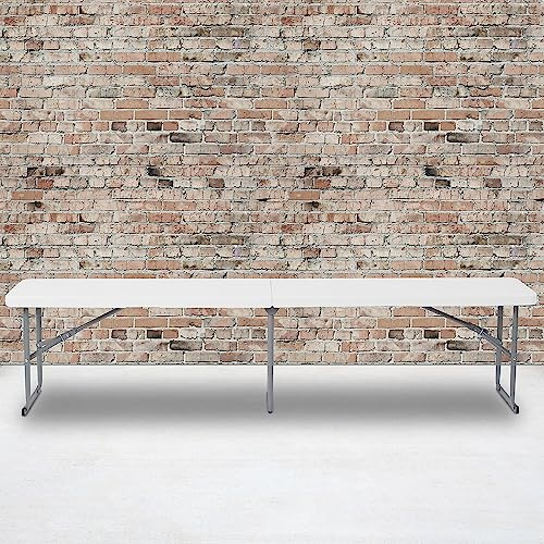 Flash Furniture Talbott 10.25'' W X 71''l Bi-fold Granite Wh