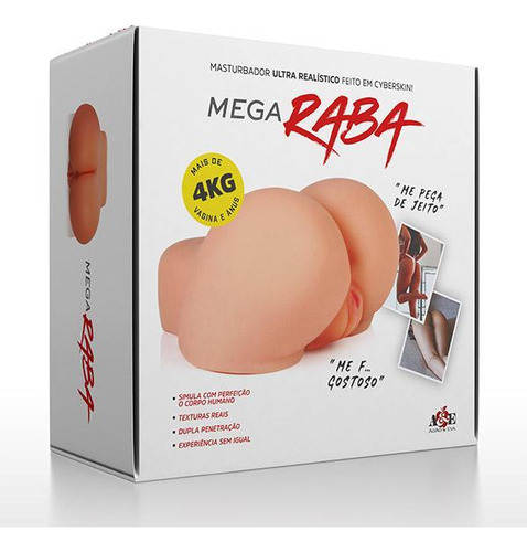 Big Butt: masturbador realista en la vagina y el ano de Cyberskin