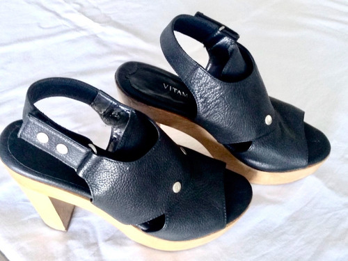 Calzado Mujer Vitamina Cuero Negro Talle 7