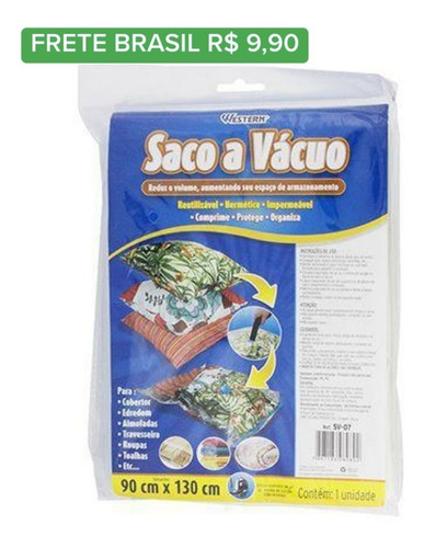 Saco A Vacuo Organizador De Volume 90x130 Western Sv-07 Lm5