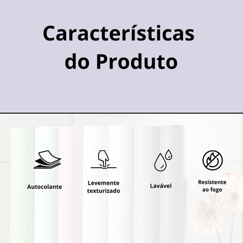 Adesivo Vinilico Tons Pastéis Lavável Azul Claro 3m