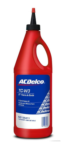 Aceite Acdelco 2t Fuera De Borda Tc-w3 Caja 12qt