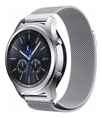 Correa Para Samsung Gear S3 Classic Malla Milanese + Cristal