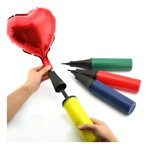 2 Unidades Bomba Inflador Globos Bolsas Inflables Manual