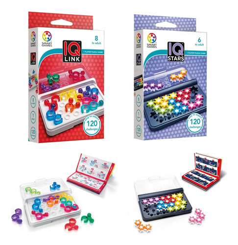 Smartgames Iq Bundles Link Series: Iq Link E Iq Stars 240 De