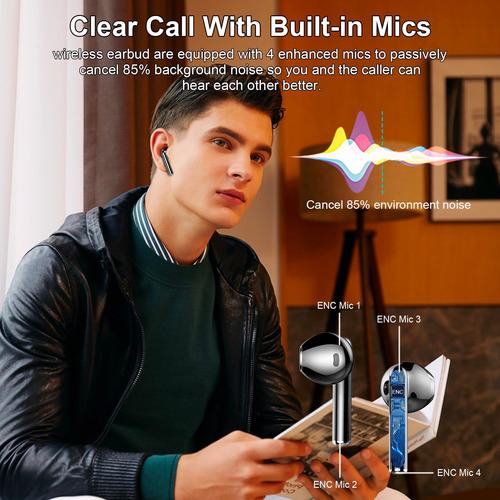 Auriculares Inalámbricos Motost Bluetooth 5.3 Stereo Bass 40