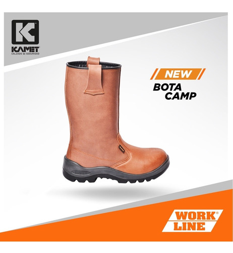 Imagen 4 de 4 de Bota Petrolera / Soldador Marca Kamet De Cuero P. Plástica