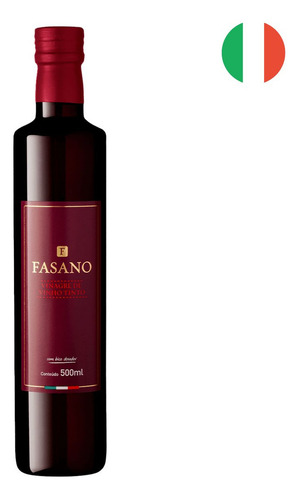 Vinagre de Vinho Tinto Fasano Vidro 500ml