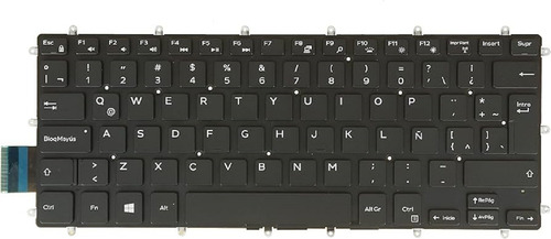 Tecldo Dell Latitude 13 3490 Cn-0wdfmg Negro Español Latinoamérica
