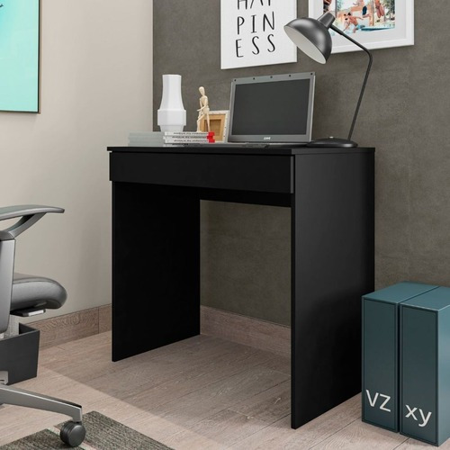 Mesa De Computador Para Escritório Escrivaninha Cloe Preto