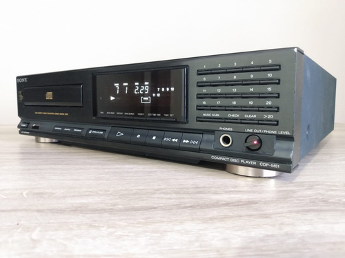 Cd Player Sony Cdp-m51 Excelente Equipo Negro (Usado)