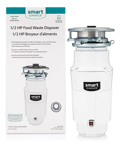 Triturador De Basura Smart Choice De 1/2 Hp Direct Wire P...