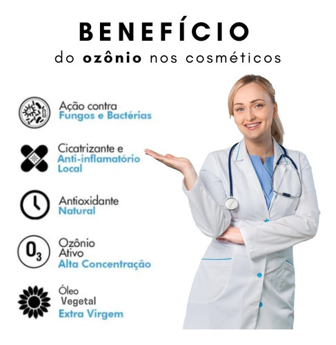 Imagem 3 de 3 de Óleo De Girassol C Ozônio Alta Concentração 60ml Conta Gotas