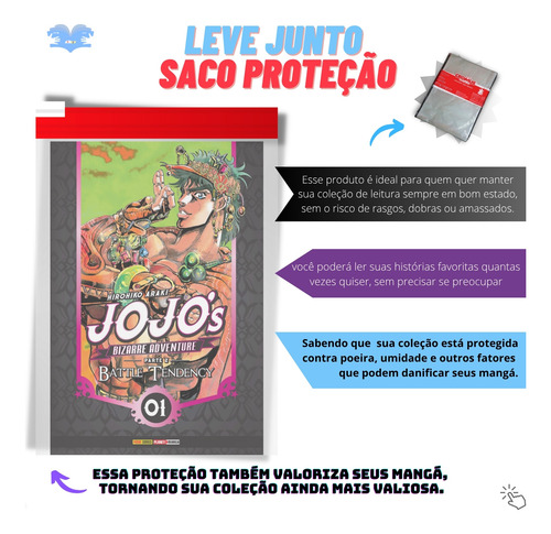 Jojo's Bizarre Adventure Parte 2 Battle Tendency Mangá Vol. 1 Ao 4 Kit Completao Lacrado Em Português