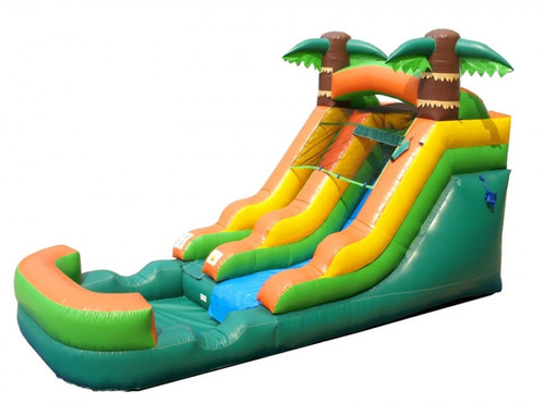 Tobogán De Agua 12' Pogo Bounce House Con Inflador   