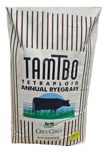 Semilla De Pasto Tamtbo Rye Grass Anual Tetraploide 50 Lbs