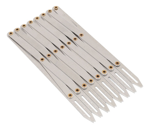 . Calibrador De Costura Expansible, Aluminio, 8 Cabezales,