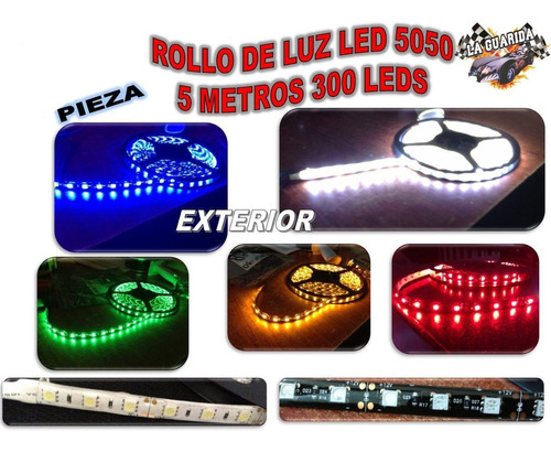 Rollo Luz Led 5050 5 Metros 300 Leds Flexible Varios Colores