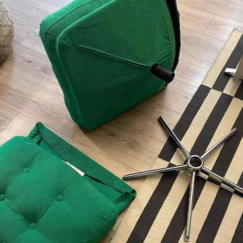 Silla Individual Elegante Con Rotación De 360 Grados Salas Verde