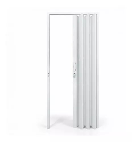 Puerta plegable PVC blanca 0.60x2.10m - La Casa del yeso