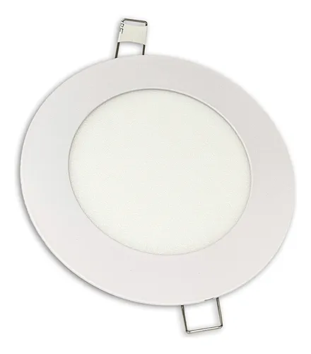 Panel Led 6w Incrustar Embutir Luz Cálida Pack X 5 Certifica