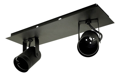 Aplique 2 Luces Pared Techo Spot Dicroica Led Cabezal Movil