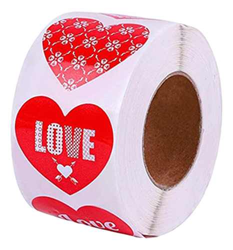 Pegatinas En Forma De Corazón Etiquetas De 1,5 Para