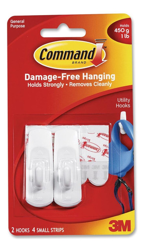 Command Strips 17002 Small Hooks With Adhesive