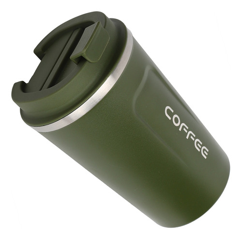 Taza De Café Térmica De 380 Ml, Doble Capa, Acero Inoxidable