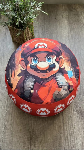 Mario Bros Rojo - Puff Tematico