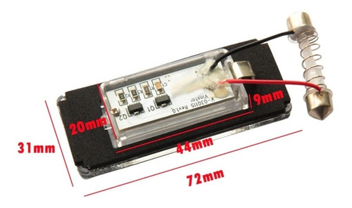 Imagen 5 de 6 de Luces Led Para Placa Trasera Mini Cooper R56 (2006-2012)