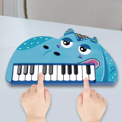 Teclado elétrico para piano infantil, brinquedo de piano bebê com 22 teclas,  brinquedo de piano musical