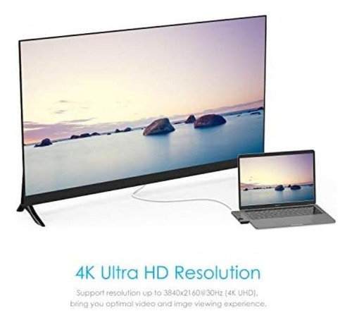 Hub Usb C Lention: Thunderbolt3, Carga Pd Y Datos