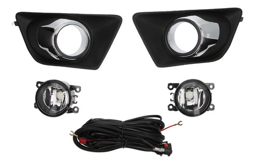 Kit Faro Auxiliar Aro Cromado Ford Ecosport 12/17.